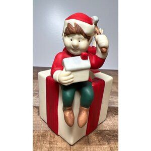 Santa & Teddy Bear Candle Holder By Partylite